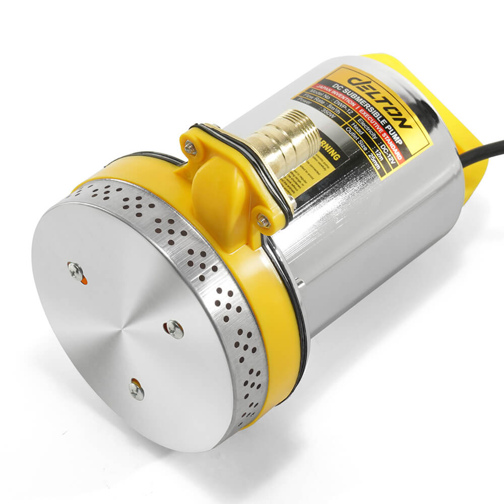 ปั๊มจุ่มโซล่าเซลล์ DELTON รุ่น DWP-12 ขนาด 1 นิ้ว 12V 350W